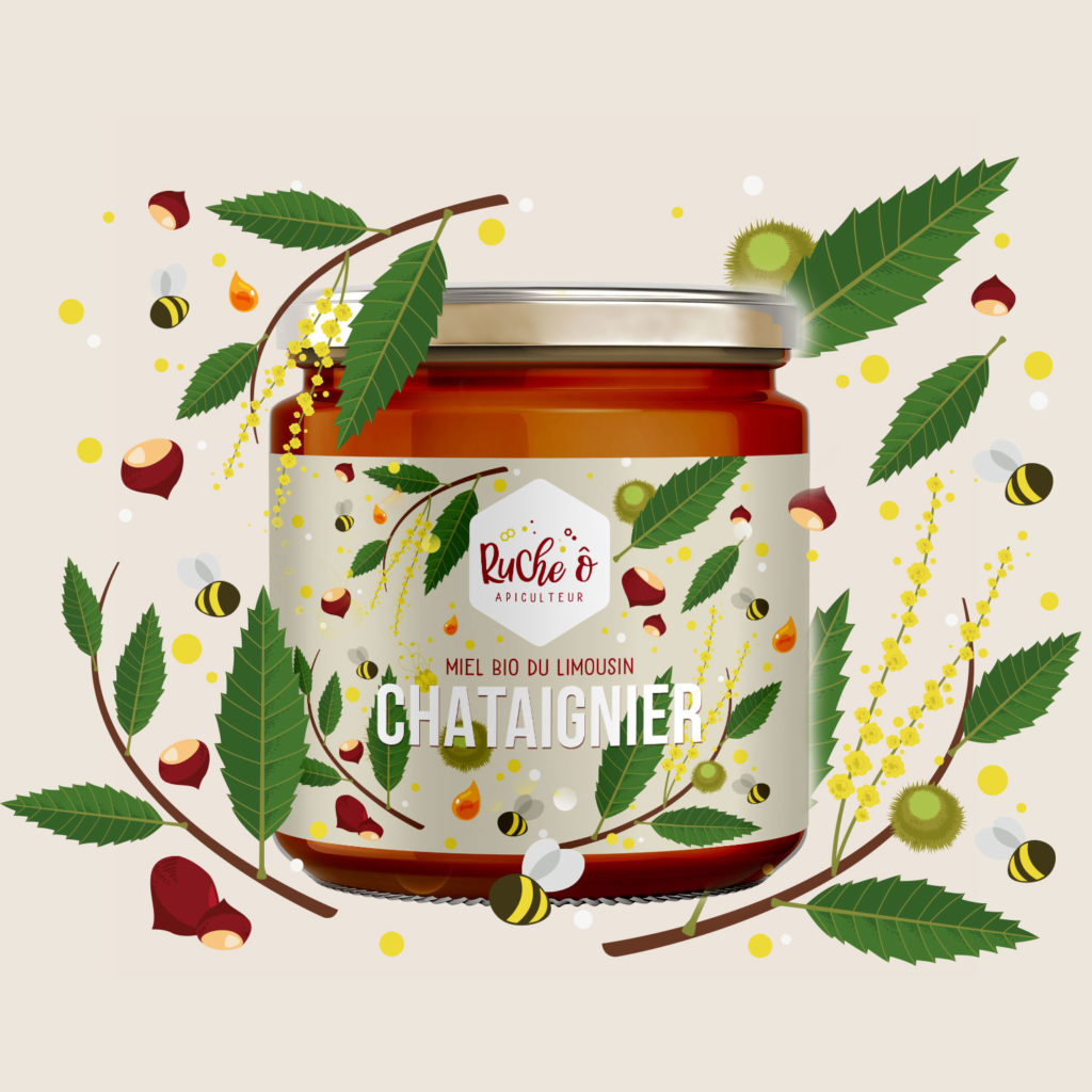 Accueil » Les miels bio » Miel de châtaignier